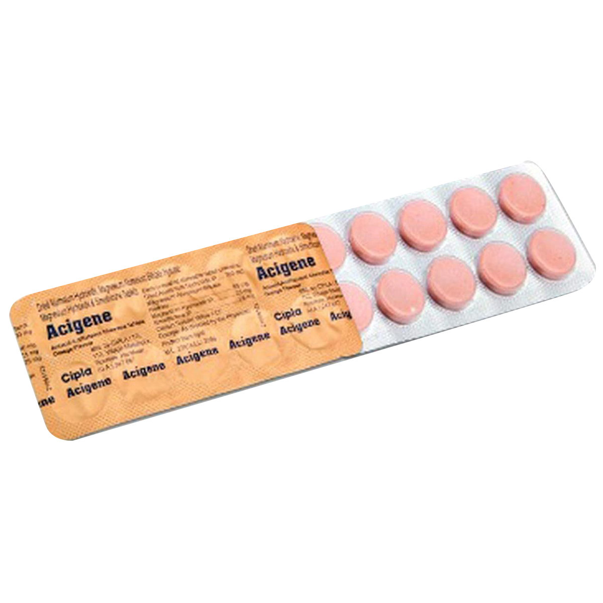 ACIGENE TABLET, Pack of 10 TabletS ACIGENE TABLET, Pack of 10 TabletS