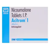 Acitrom 1 Tablet 30's, Pack of 30 TABLETS