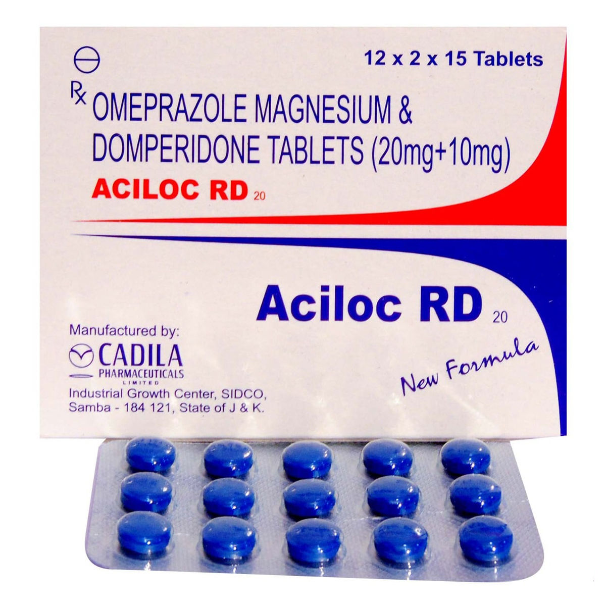 Aciloc RD 20 New Tablet 15's Price, Uses, Side Effects, Composition ...
