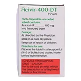 Acivir-400 DT Tablet 10's, Pack of 10 TabletS