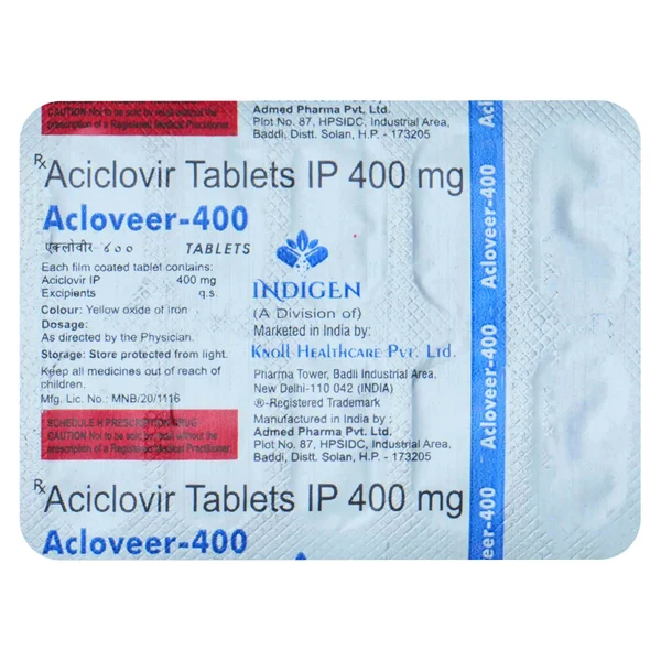 Acloveer 400 Tablet 10's