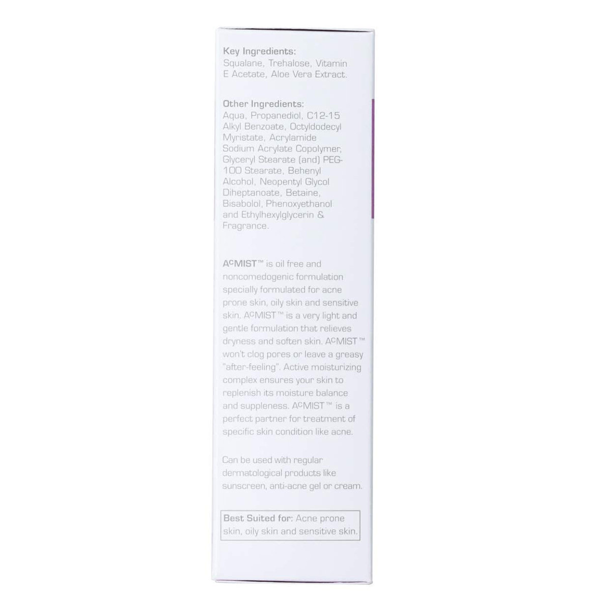 Acmist Moisturizing Cream Gel 50 gm | Enriched With Squalane, Vitamin E & Aloe Vera | Oil Free, Quick Absorbing & Lightweight Formula | For Acne Prone & Oily Skin, Pack of 1 Acmist Moisturizing Cream Gel 50 gm | Enriched With Squalane, Vitamin E & Aloe Vera | Oil Free, Quick Absorbing & Lightweight Formula | For Acne Prone & Oily Skin, Pack of 1