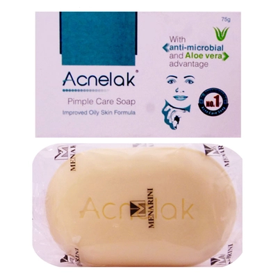 Acnelak Soap 75 gm | Aloe Vera | Pimple Care Soap | For Oily Skin, Pack of 1