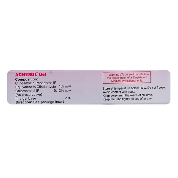 Acnesol Gel 20 gm | Clindamycin | Anti Bacterial Gel | Treat Acne, Pack of 1 GEL