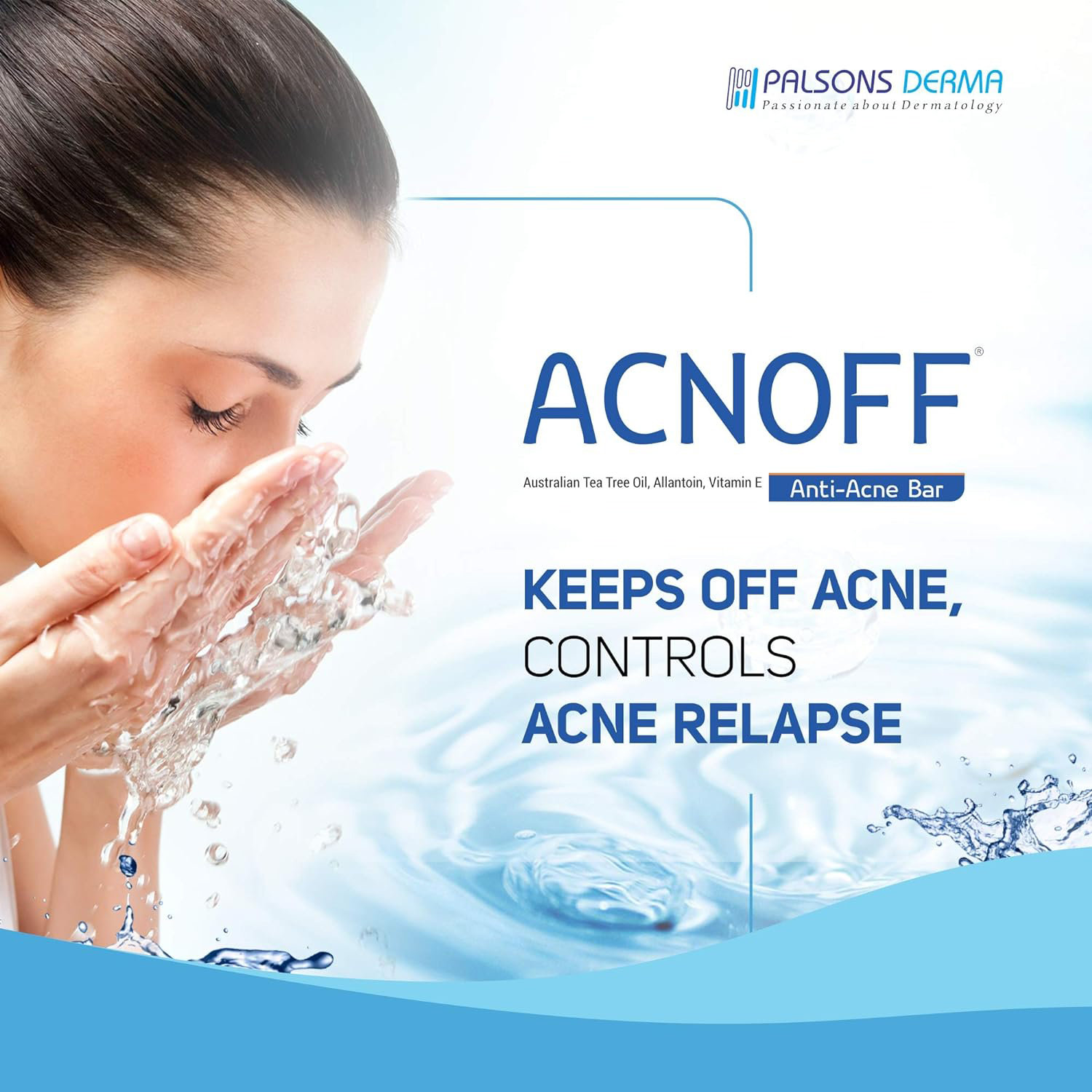 Acnoff Soap 75 gm | Enriched With Autralian Tea Tree Oil, Vitamin E & Allantoin | Control Acne Relapse | For Oily Skin, Pack of 1 Acnoff Soap 75 gm | Enriched With Autralian Tea Tree Oil, Vitamin E & Allantoin | Control Acne Relapse | For Oily Skin, Pack of 1