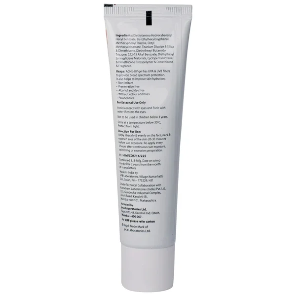 Acne UV SPF 30 Gel 60 gm