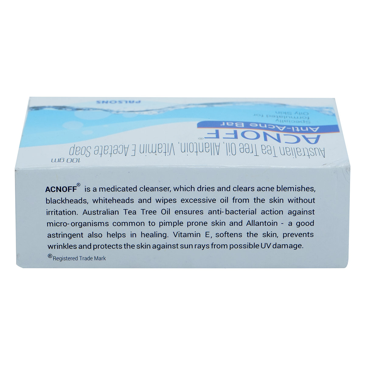Acnoff Anti Acne Bar 100 gm, Pack of 1 Acnoff Anti Acne Bar 100 gm, Pack of 1