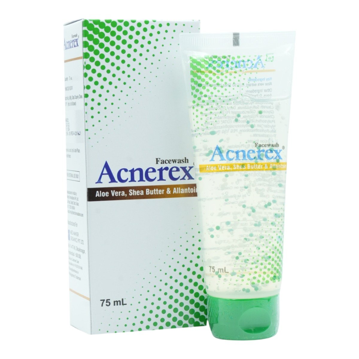 Acnerex Face Wash 75 ml | Aloe Vera, Shea Butter & Allantoin | For Sensitive Skin, Pack of 1 Acnerex Face Wash 75 ml | Aloe Vera, Shea Butter & Allantoin | For Sensitive Skin, Pack of 1