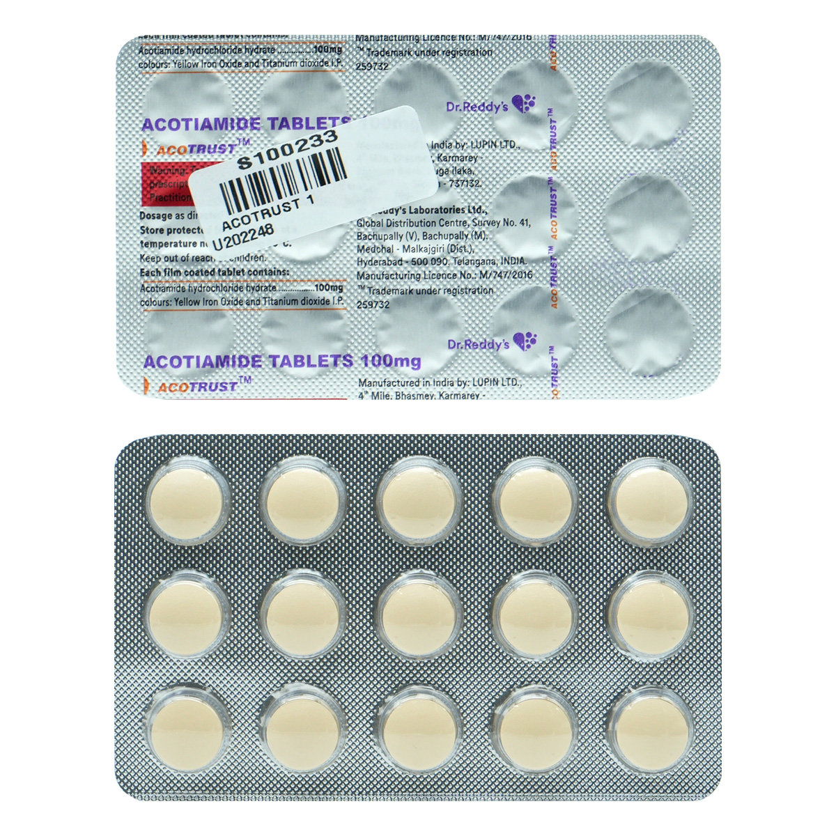 Acotrust Tablet 15's, Pack of 15 TABLETS Acotrust Tablet 15's, Pack of 15 TABLETS