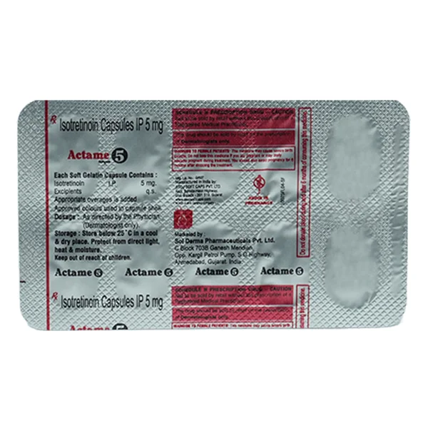 Actame 5 mg Softgel Capsule 10's