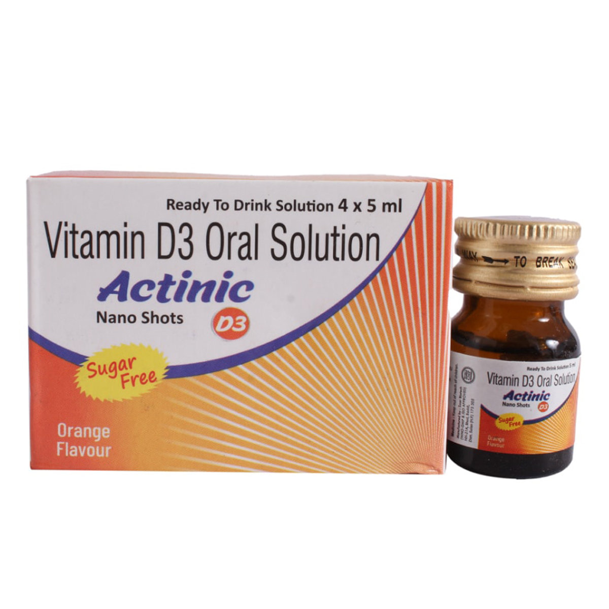 Buy Actinic D3 60K SF Orange Flavour Nano Shots Solution 5 ml Online