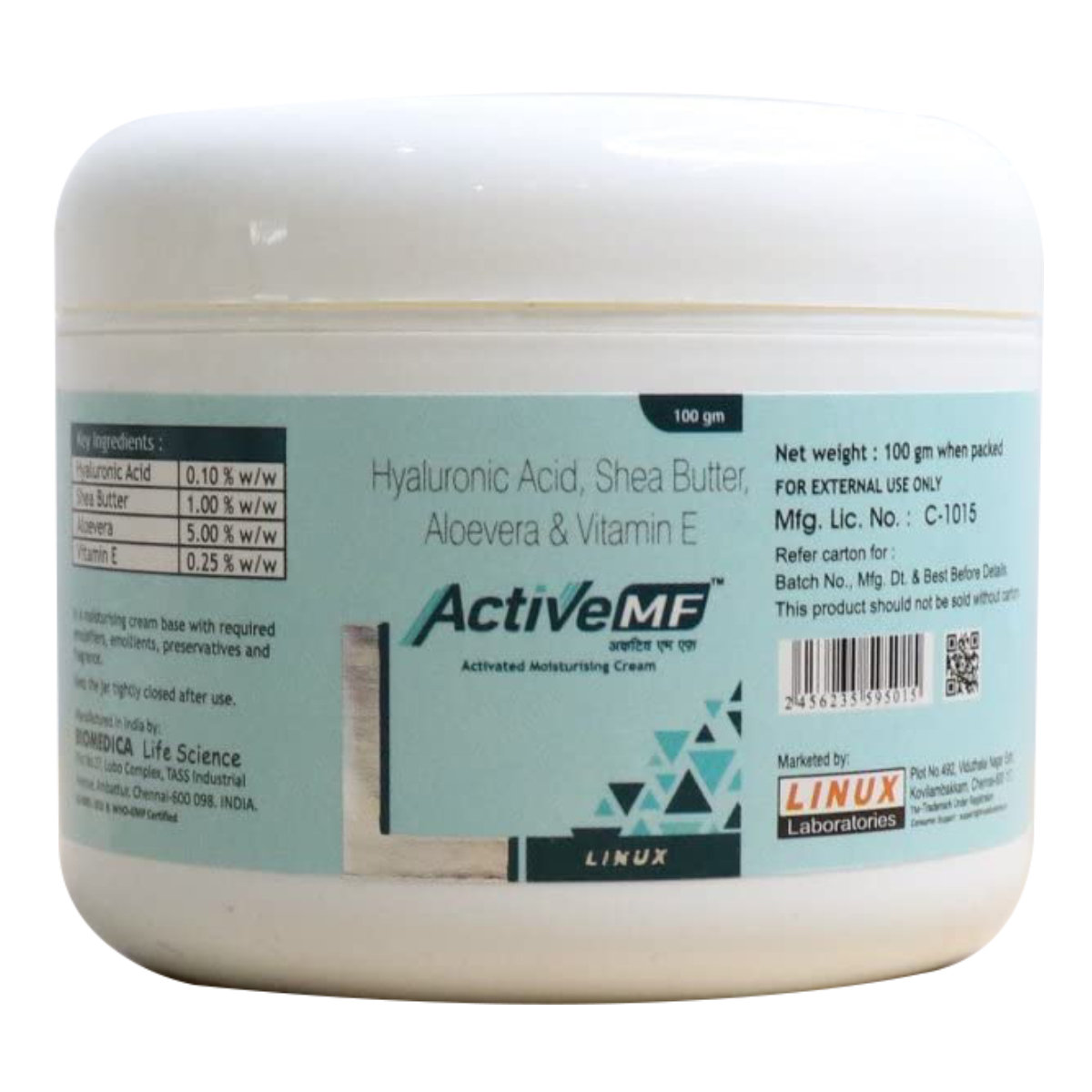 Active MF Moisturising Cream 100 gm, Pack of 1 Active MF Moisturising Cream 100 gm, Pack of 1