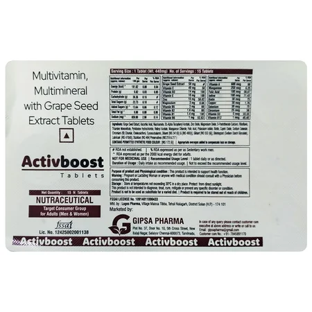 Activboost Tablet 15's