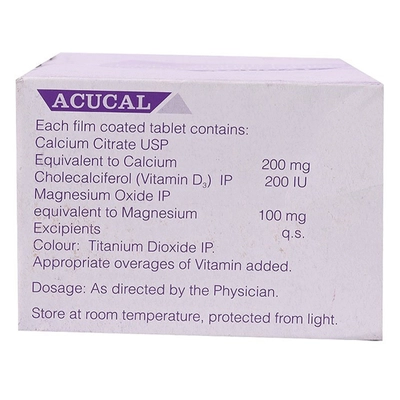 Acucal Tablet 10's, Pack of 10 TABLETS