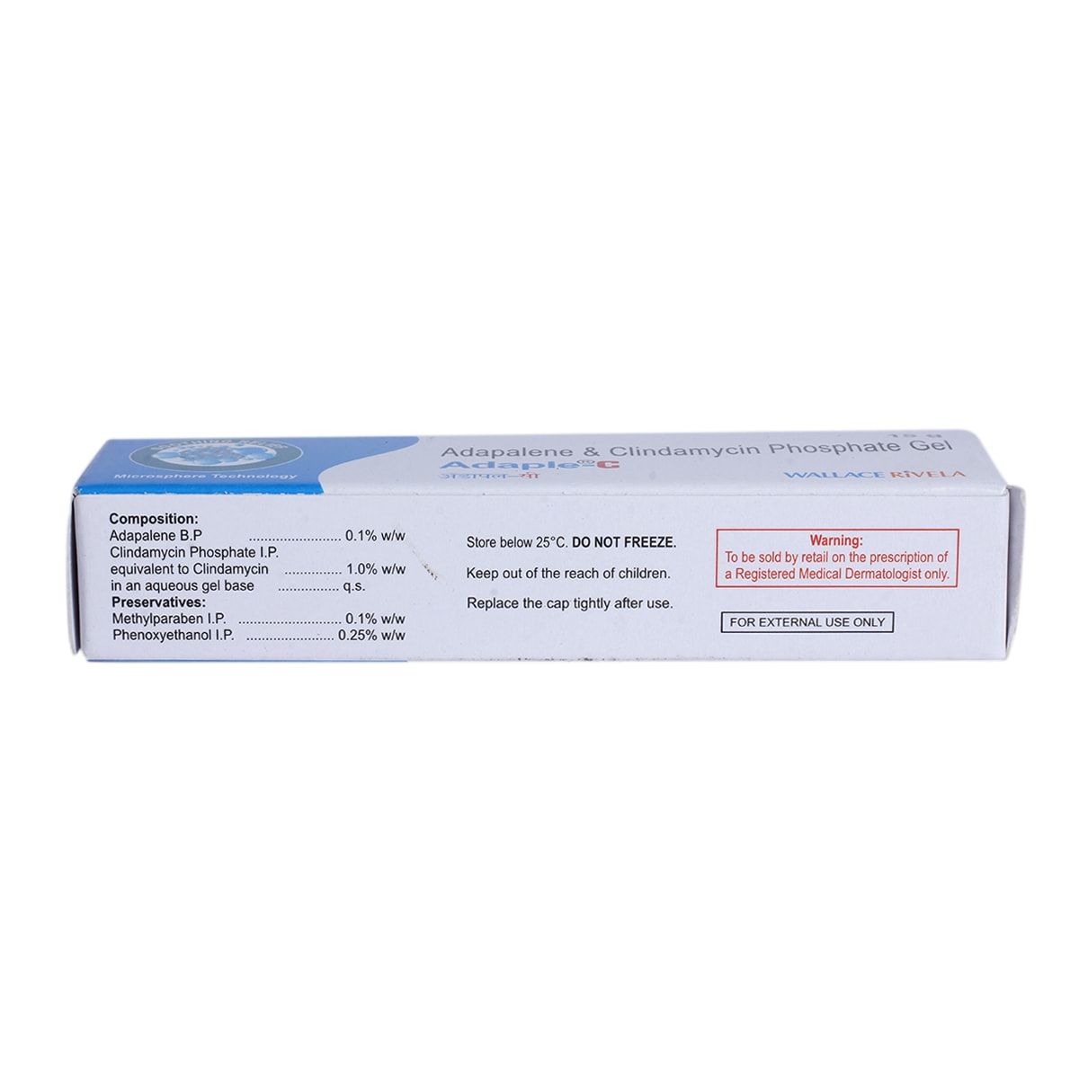 Adaple C Gel 15 gm Price, Uses, Side Effects, Composition - Apollo Pharmacy