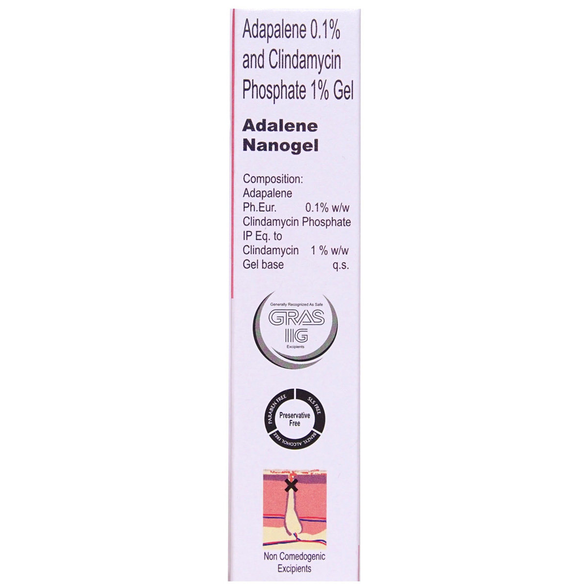 Adalene Nano Gel 15 gm | Clindamycin & Adapalen | For Acne Treatment, Pack of 1 GEL Adalene Nano Gel 15 gm | Clindamycin & Adapalen | For Acne Treatment, Pack of 1 GEL