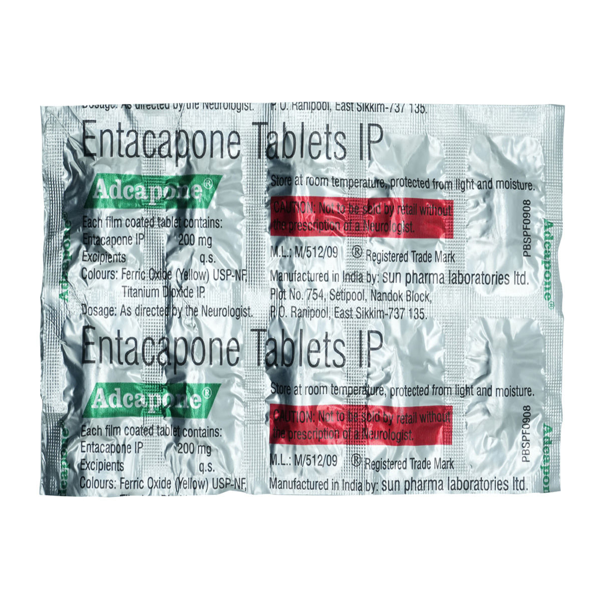Buy Adcapone Tablet 10's Online