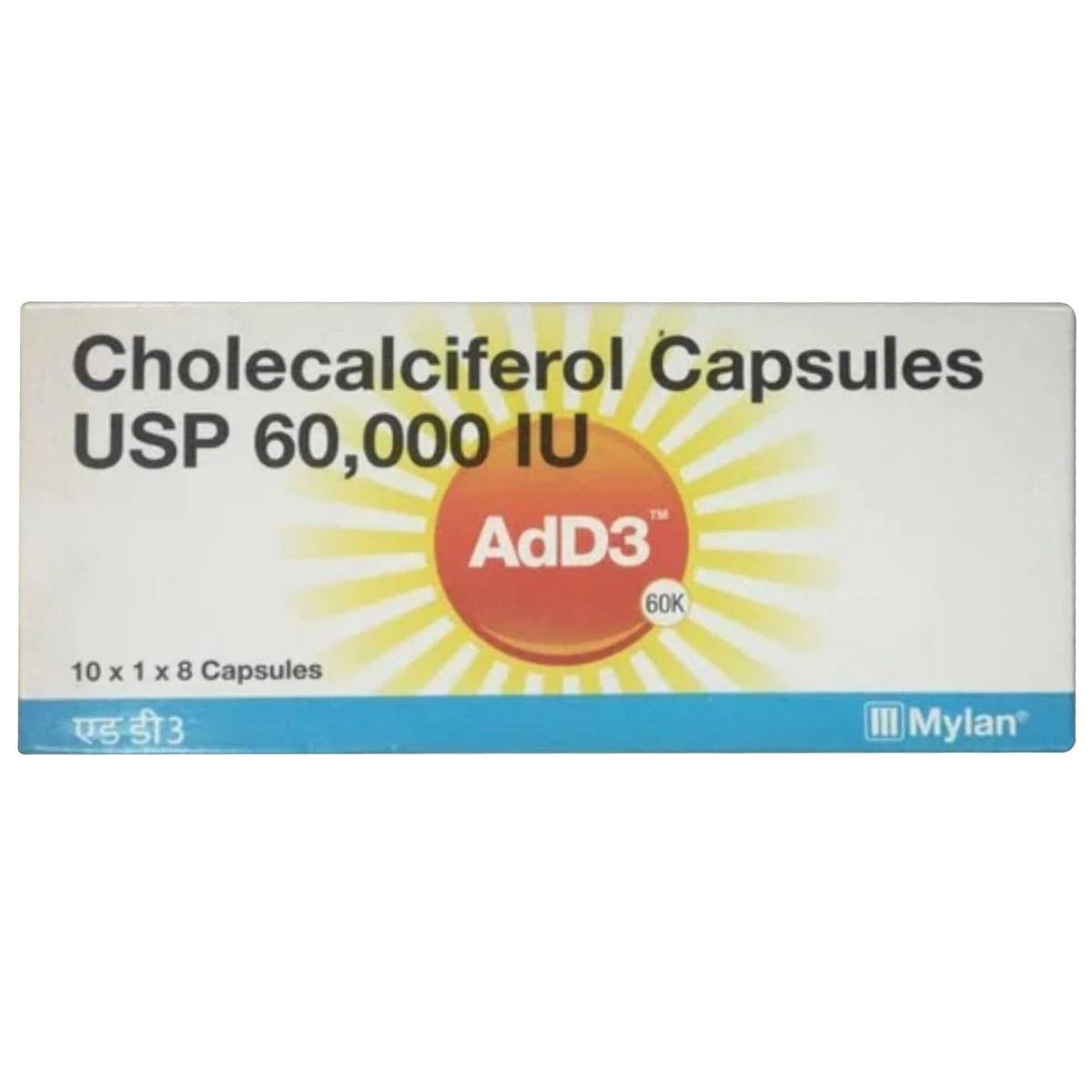 Buy AD D3 60000IU Capsule 10's Online