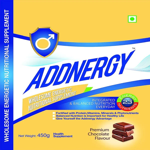 Addnergy 450Gm Chocolate Flav Powder