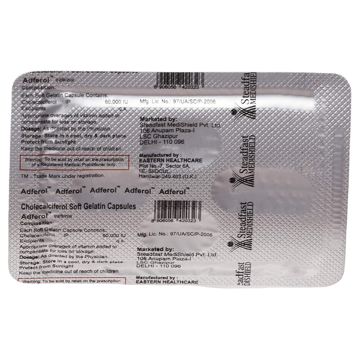 Adferol Capsule 4's, Pack of 4 Adferol Capsule 4's, Pack of 4