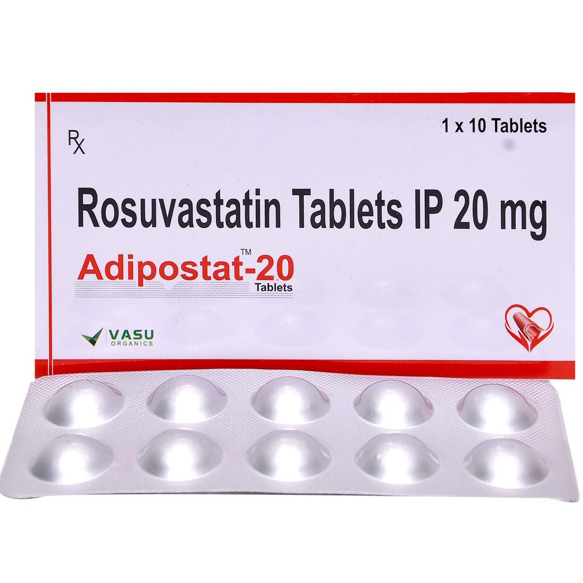 Adipostat-20 Tablet 10's, Pack of 10 TabletS Adipostat-20 Tablet 10's, Pack of 10 TabletS