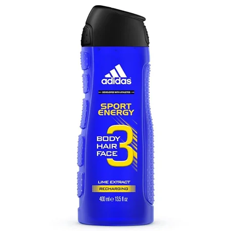 Adidas Sport Energy Body Wash 400 ml | With Lime Extract | For Body, Hair & Face