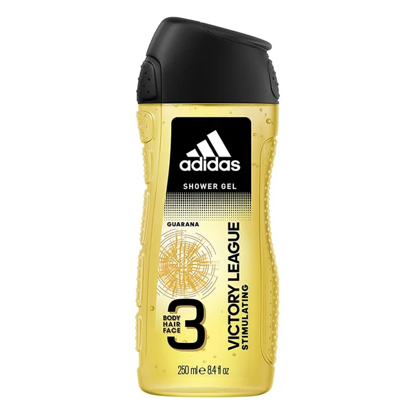 Adidas Victory League Stimulating Body Wash 250 ml | Guarana | For Face, Body &amp; Hair | For Men, Pack of 1