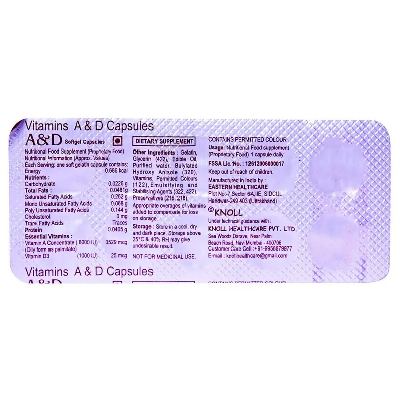 Buy A & D Capsule | 19 Minutes Delivery | Apollo Pharmacy