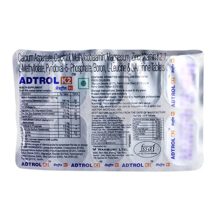 Adtrol K2 Tablet 10's