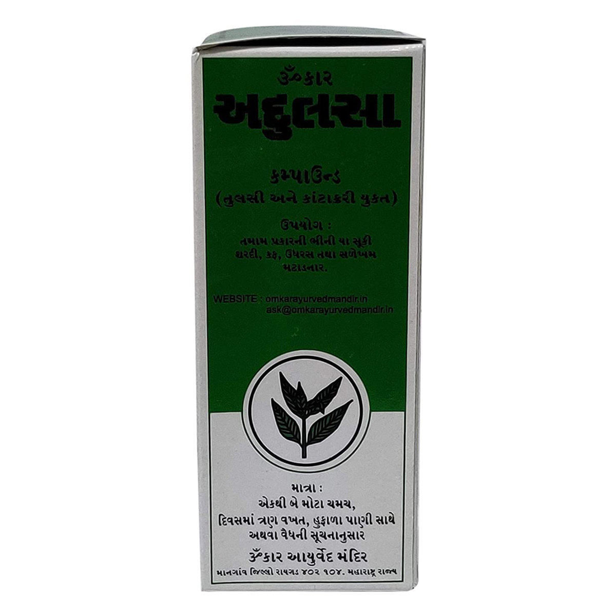 Omkar Adulsa Syrup, 100 ml, Pack of 1 Omkar Adulsa Syrup, 100 ml, Pack of 1