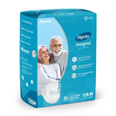 Dignity Adult Diapers XL, 10 Count, Pack of 1