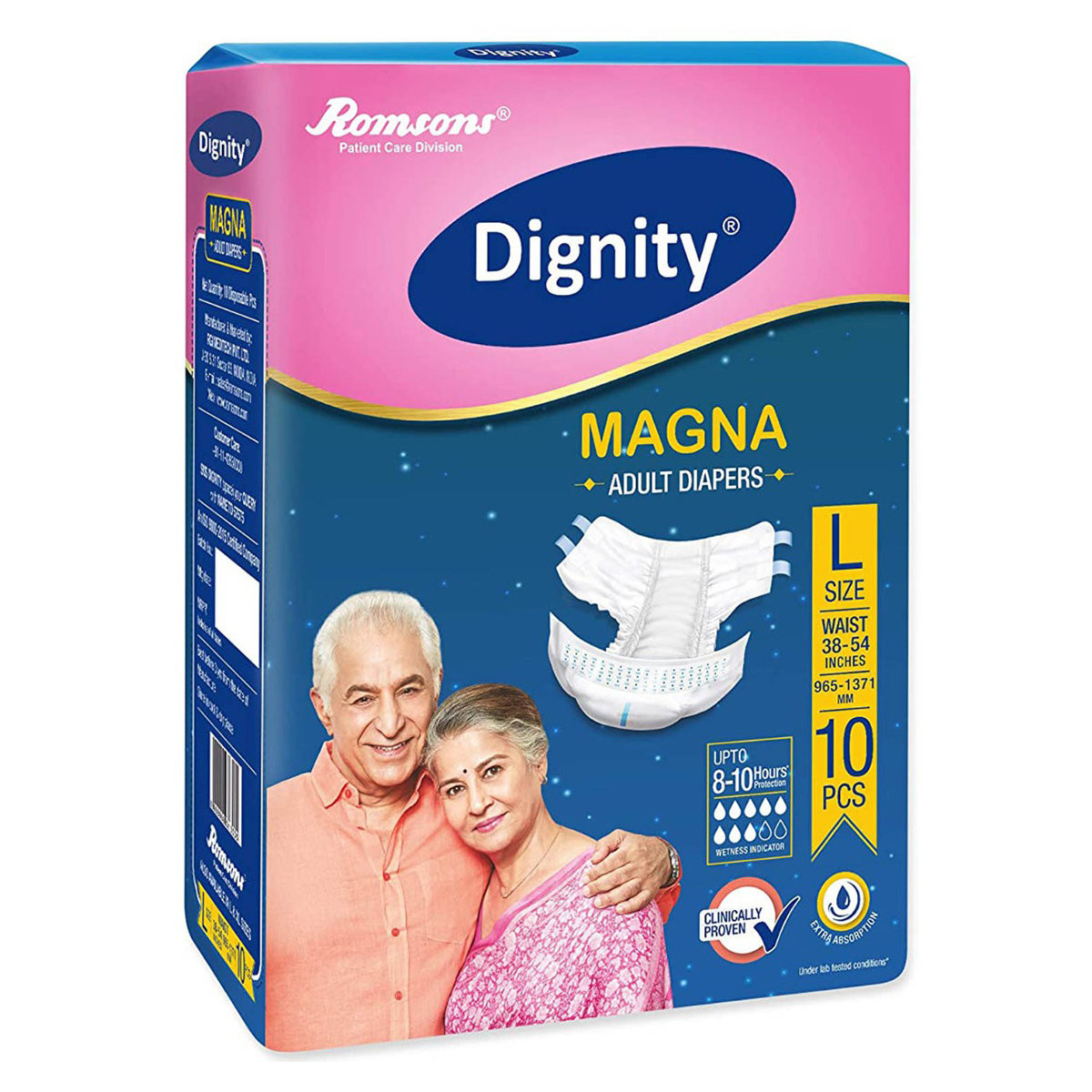 Dignity Magna Adult Diaper Pants Large, 10 Count, Pack of 1 Dignity Magna Adult Diaper Pants Large, 10 Count, Pack of 1