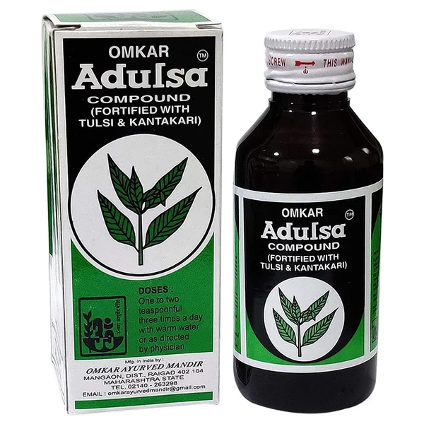 Omkar Adulsa Compound Syrup, 1 Litre