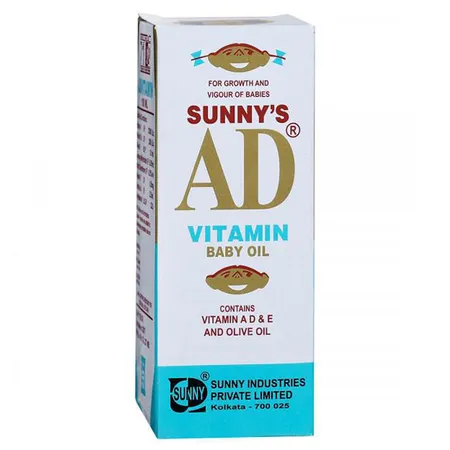 Sunny's AD Vitamin Baby Oil, 100 ml