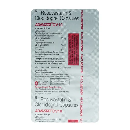 Advastat CV 10 mg/75 mg Capsule 10's