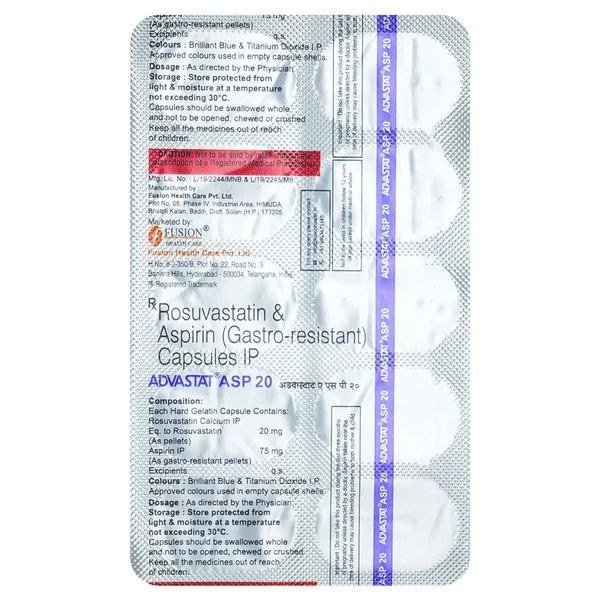 Advastat ASP 20 Capsule 10's