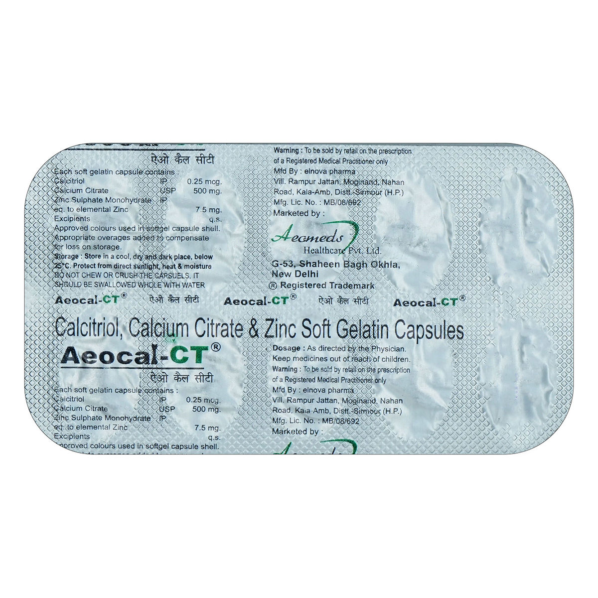 Buy Aeocal-CT Capsule 10's Online