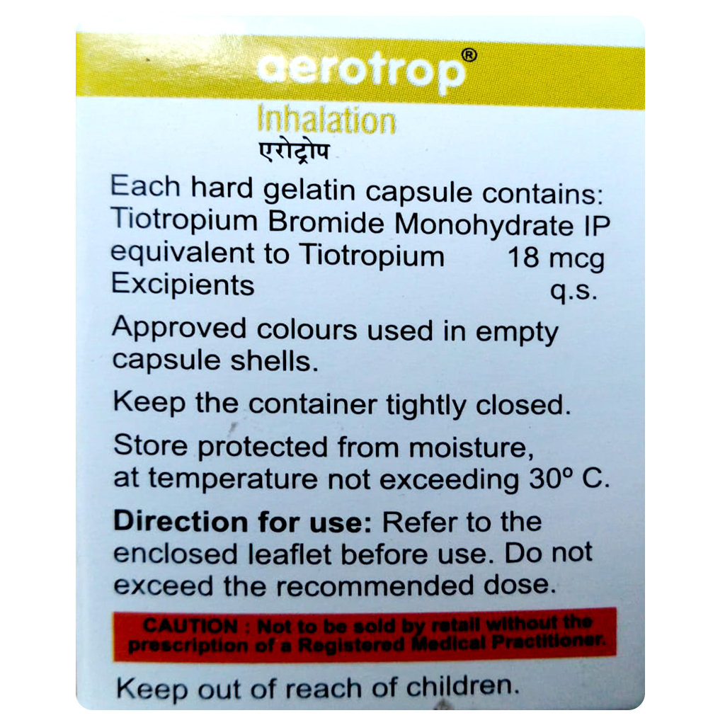 Aerotrop Capsule 30's, Pack of 1 Capsule Aerotrop Capsule 30's, Pack of 1 Capsule