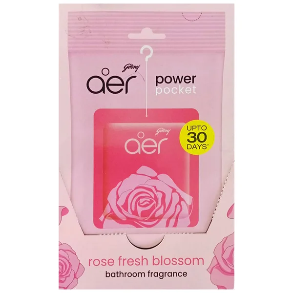 Godrej Aer Power Pocket Rose Fresh Blossom, 10 gm