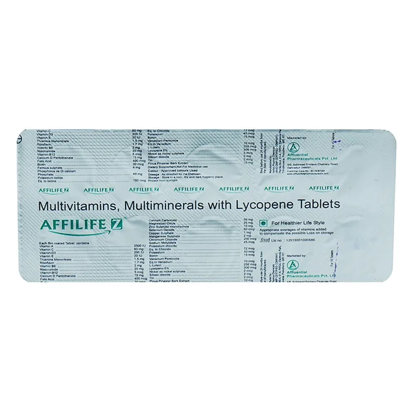 Affilife Z Tablet 10's, Pack of 10