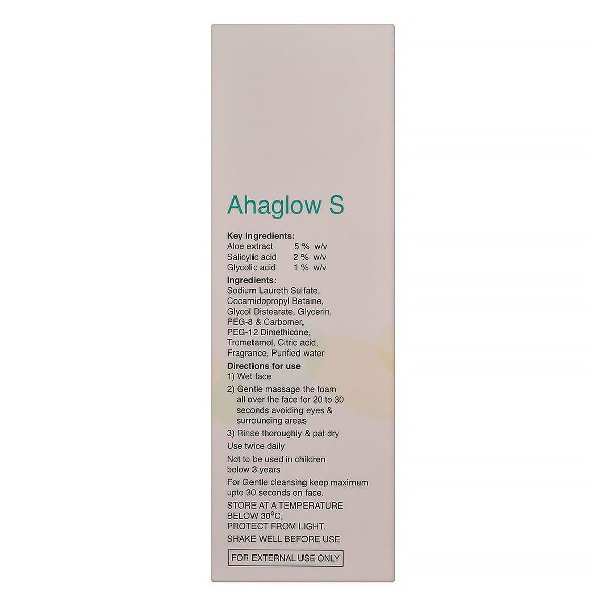 Ahaglow S Foaming Face Wash, 60 ml Price, Uses, Side Effects