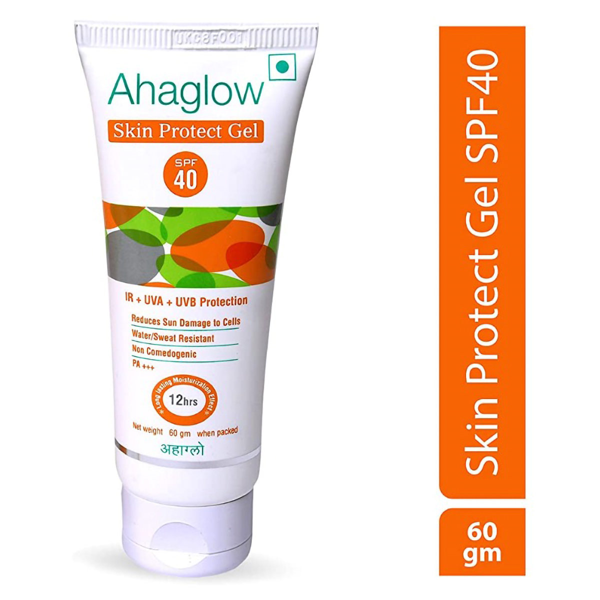 Ahaglow Skin Protect Gel 60 gm | With SPF 40 PA+++ | IR+ UVA+UVB Protection | Reduces Sun damage | Provides Long Lasting Moisturisation Upto 24hrs | Water & Sweat resistance, Pack of 1 Ahaglow Skin Protect Gel 60 gm | With SPF 40 PA+++ | IR+ UVA+UVB Protection | Reduces Sun damage | Provides Long Lasting Moisturisation Upto 24hrs | Water & Sweat resistance, Pack of 1