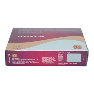 Ailement-HC Softgel Capsule 15's, Pack of 15 CAPSULES