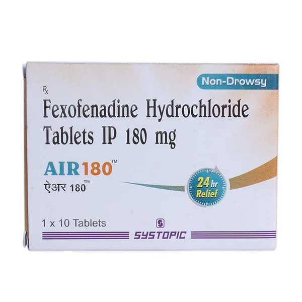 AIR 180 Tablet 10's, Pack of 10 TABLETS