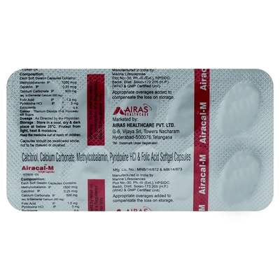 Airacal-M Softgel Capsule 10's, Pack of 10 SoftgelsS