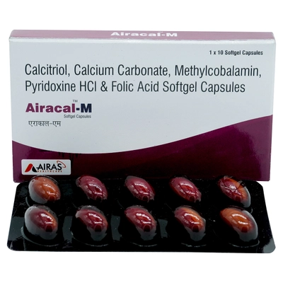 Airacal-M Softgel Capsule 10's, Pack of 10 SoftgelsS