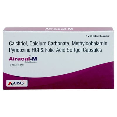 Airacal-M Softgel Capsule 10's, Pack of 10 SoftgelsS