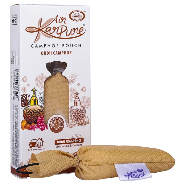 Air Karpure Oudh Fragrance Camphor Pouch, 60 gm, Pack of 1