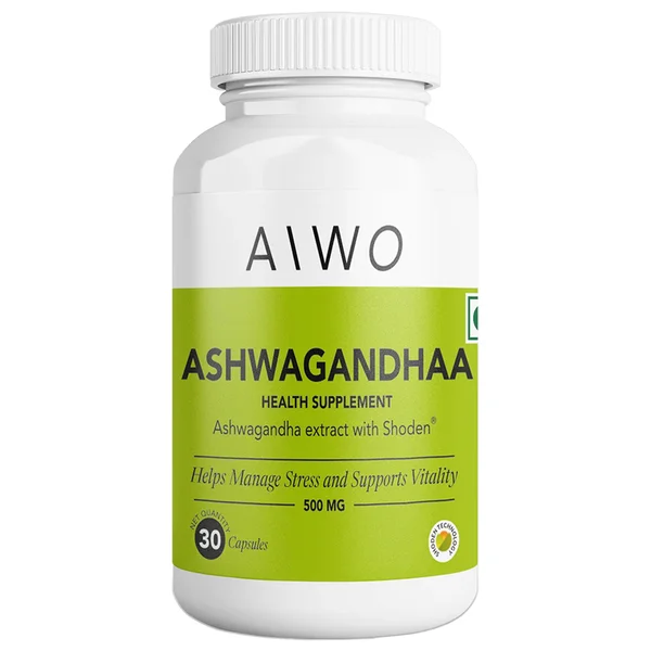 Aiwo 500Mg Ashwagandhaa, 30 Capsules
