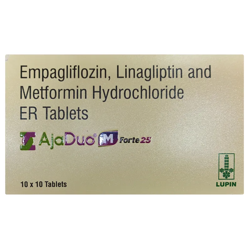Buy Ajaduo M Forte 25 Tablet 10's online | Uses, Side Effects, Price ...